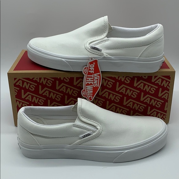 VANS CLASSIC SLIP ON TRUE WHITE men’s - Picture 13 of 16